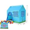 Blue House Shape Kids Play Tents Indoor/Outdoor Play Tent (Under 6 Years Old)