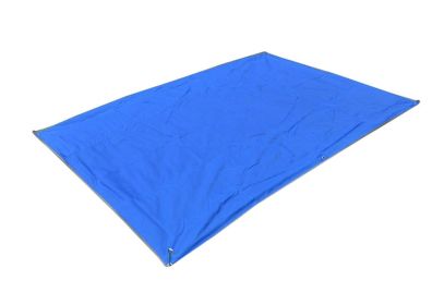 6 Hole Awning Outdoor Camping Oxford Cloth Mat 1.5 * 2.1 m Blue