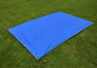 6 Hole Awning Outdoor Camping Oxford Cloth Mat 1.5 * 2.1 m Blue