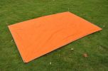 6 Hole Awning Outdoor Camping Oxford Cloth Mat 1.5 * 2.1 m Orange