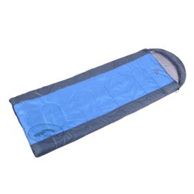 Outdoor Envelope Sleeping Bag for 3 Season Mild Weather (Blue)