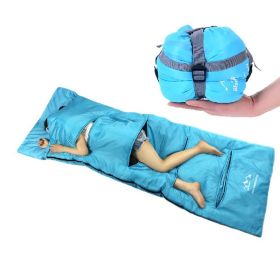 Ultra-light Outdoor Sleeping Bag for Summer Season Envelope Sleeping Bag (Blue)