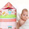 100% Cotton Infant Sleeping Bag, Under 1 Years Old, Pink Strap