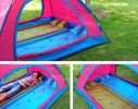 Outdoor Automatic Camping Sleeping Air Pad Mattress Tent Dampproof Mat BLUE