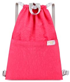 Drawstring Bag Unisex Gym Bag Sport Rucksack Shoulder Bag Hiking Backpack #13