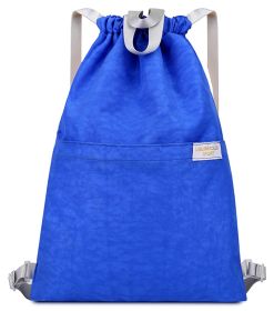 Drawstring Bag Unisex Gym Bag Sport Rucksack Shoulder Bag Hiking Backpack #14