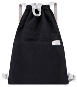Drawstring Bag Unisex Gym Bag Sport Rucksack Shoulder Bag Hiking Backpack #16