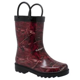 Children's Camo Rubber Boot Red