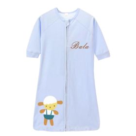 Lovely Summer Spring Baby Cute Sleeping Bag Cotton Wearable Blanket kids gift,0-3 Yr,XL,blue, sheep