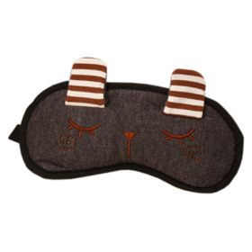Cartoon Sleeping Eye Mask Sleep Mask Eye-shade Aid-sleeping Cute Rabbit Grey