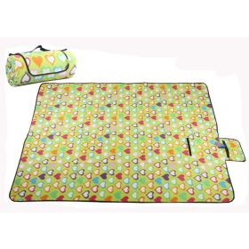 Moistureproof Waterproof Picnic/Camping Mat Baby Crawl Mat, Love Heart, Yellow