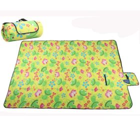 Moistureproof Waterproof Picnic/Camping Mat Baby Crawl Mat, Frogs, Yellow
