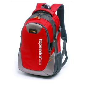 Outdoors Backpack For Travelling Camping Hiking And Mountaineering (Red)
