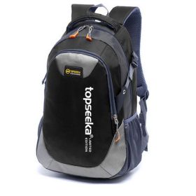 Outdoors Backpack For Travelling Camping Hiking And Mountaineering (Black)