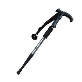 Outdoor Ultralight Hiking Stick Adjustable T-shaped Trekking Poles ,White